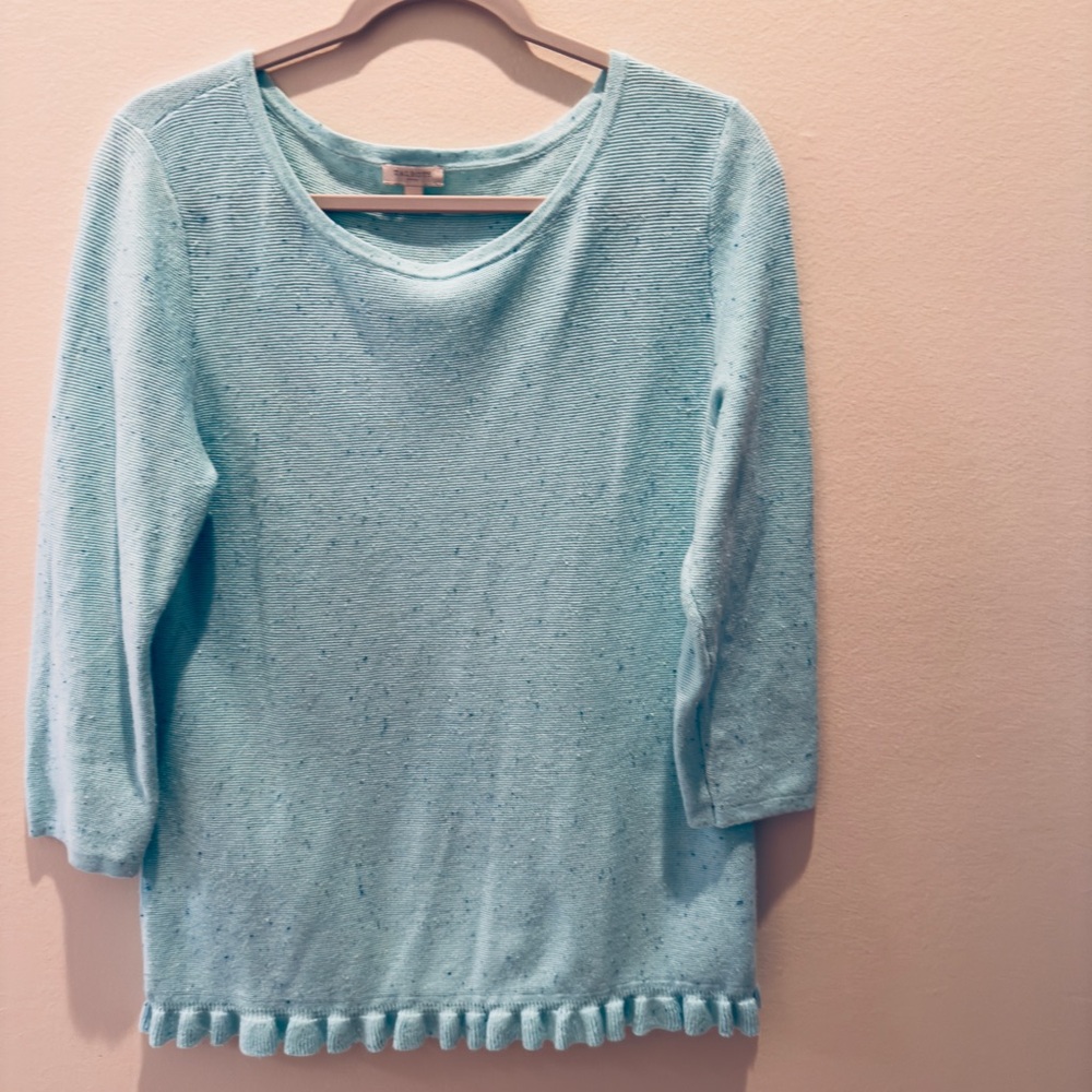 Talbots Soft Blue Scoop Neck Sweater